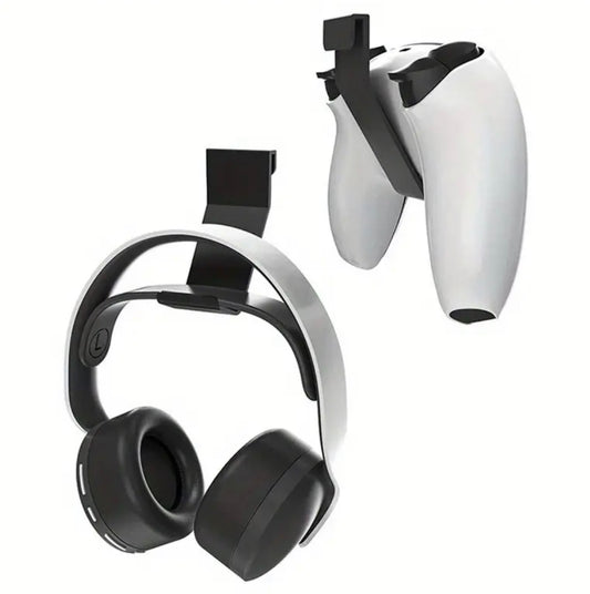 2 Stück PS5 Controller-Halter & Kopfhörerständer
